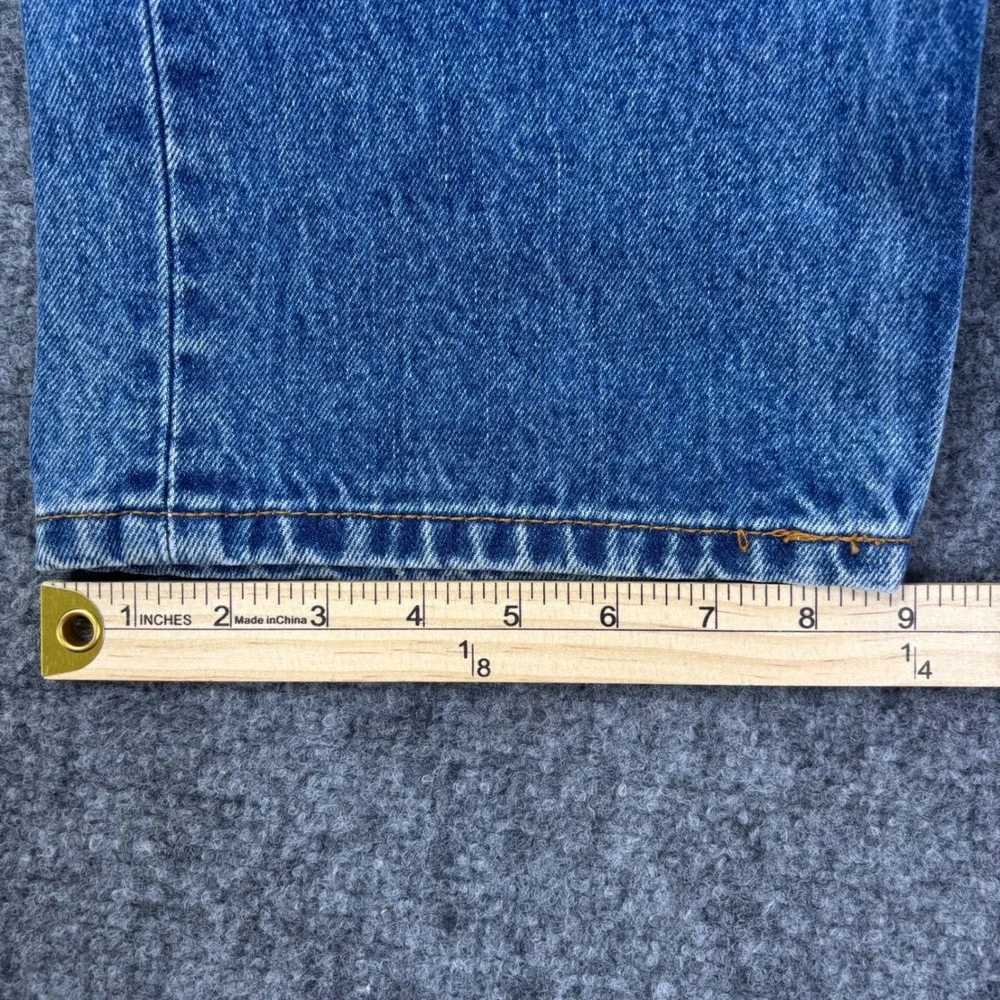 Levi's 505 Regular Fit Straight Leg Jeans 40x33 Blue Denim Mens Work Wear